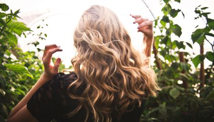 woman hair styled